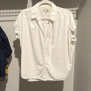 Madewell Off-White Short Sleeve Shirt